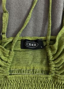 Cider Green Halter Top