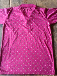 Patterned Maroon Top