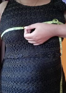 Black Formal Long Dress Golden Black Giltter Streacy