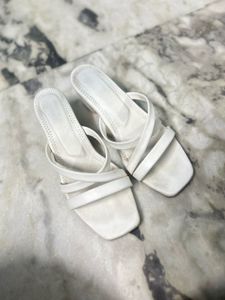 White Strappy Heels