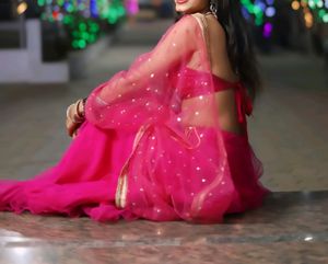 Rose Pink Lahnga Choli