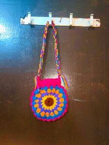 Crochet Circle Bag - Colorful &amp; Trendy!