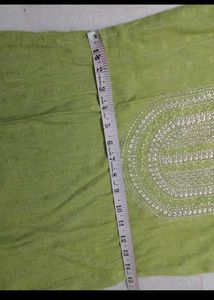 Green Embroidered Kurta Set