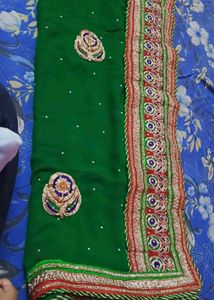 Elegant Green Saree