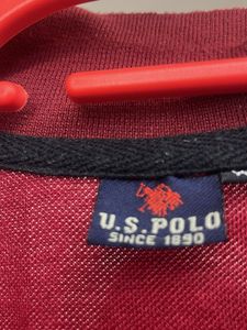 USPA Maroon Polo T-Shirt