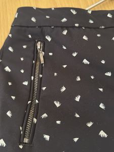 Stylish Black &amp; White Patterned Pants