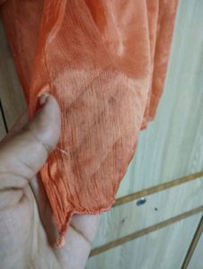 Orange Kurta With Trouser And Dupatta