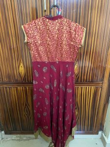 Maroon &amp; Gold Kurta