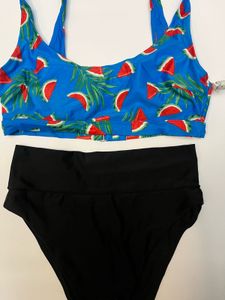 Watermelon Print Bikini Set