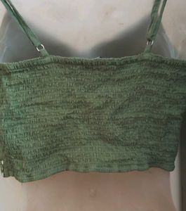 Green Mirror Work Blouse