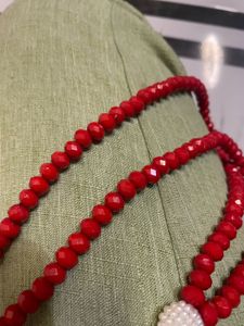 Crystal Beaded Sling With Phone Lanyard Patch