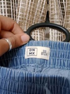 Light Blue Casual Cargo Pants