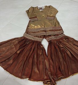 beautiful maroon garara perfect for wedding
