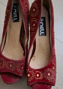 Red Platform High Heels