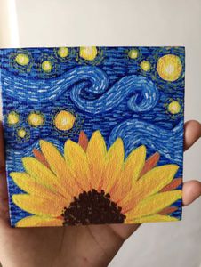 Starry Night &amp; Sunflower Paintings (2)