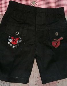 Pure Cotton Half Shirt With Paint