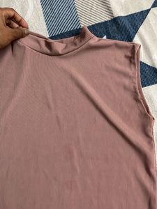 Sleeveless Mock Neck Top