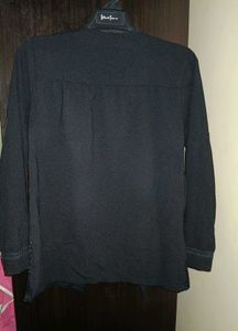 Black Shrug With Net Work