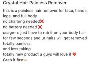 ECrystal Hair Remover On The Go Trim Anywhere Anyt