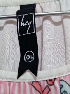 Pink Patterned Long Sleeve Top