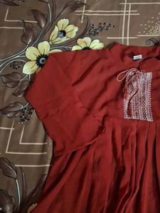 Elegant Rust-Colored Top
