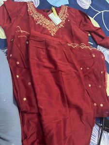 Elegant Embroidered Kurta Set