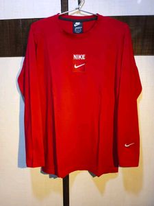 Red Nike Long Sleeve Top