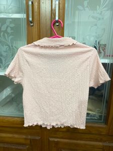 Pink Cute Crop Top