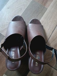 Westside Formal Heel Shoes Leather Size 36 With 3&#34; Heel