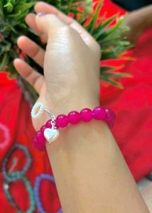 Pink Beaded Bracelet
