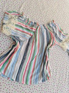 Striped Off-Shoulder Top