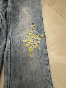 Embroidered Denim Jeans