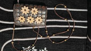 Boho Beaded Crochet Purse