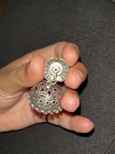 Oxidized Jhumka Earrings