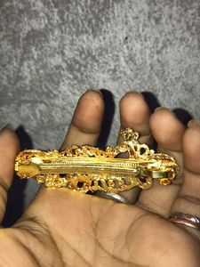 peacock hair clip