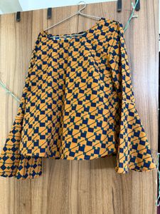 Geometric Print Top