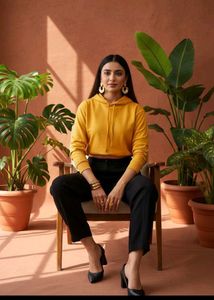 🎁Buy 2, Get 1 Free🎁H&M Yellow  Hoodie Size S/M