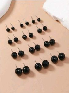 Black Pearl Korean Earring (12pairs)