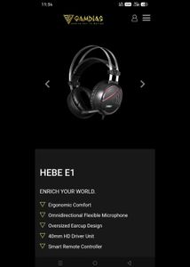 Gamdias Hebe E1 RGB PC Gaming Headphones 🎧