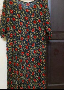 Floral Print Kurta