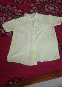 Pointcove Yellow Plaid ButtonDown Shirt, Tshirt