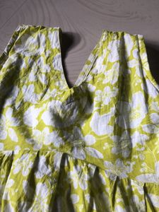short kurti green floral!