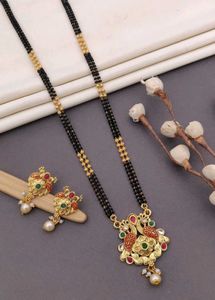 Gold-Plated Peacock Mangalsutra Set