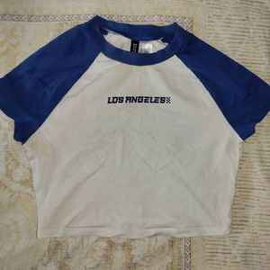 Blue & White 'Los Angeles' Tee
