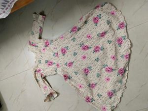 Girls Dress With Rose Flower Designs