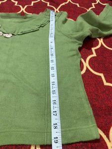 Woolen Flower Design Sweater