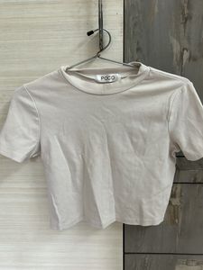 White crop top
