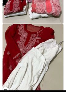 COMBO 3 CHIKANKARI KURTI SETS🎀