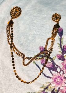Saree Blouse Necklace with Chains