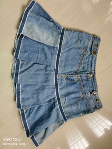 Denim Mini Skirt